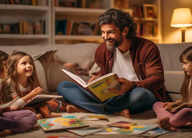 儿童故事爸爸的视频；爸爸讲故事视频