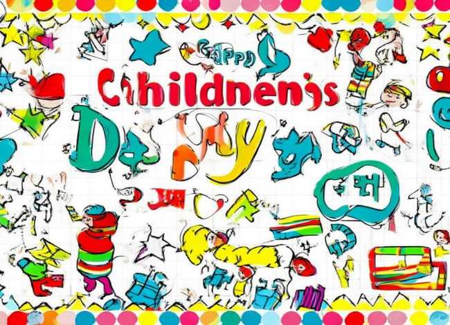 儿童节英语手抄报；儿童节英语手抄报怎么画