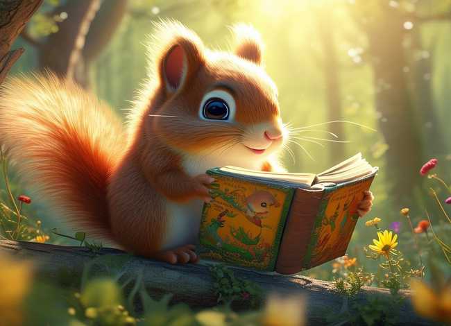 小松鼠故事绘本（小松鼠故事绘本图片）