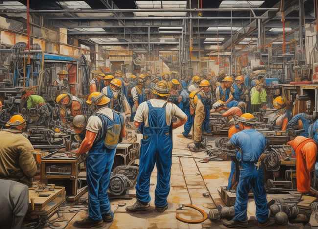 劳动故事绘画；劳动故事绘画模板