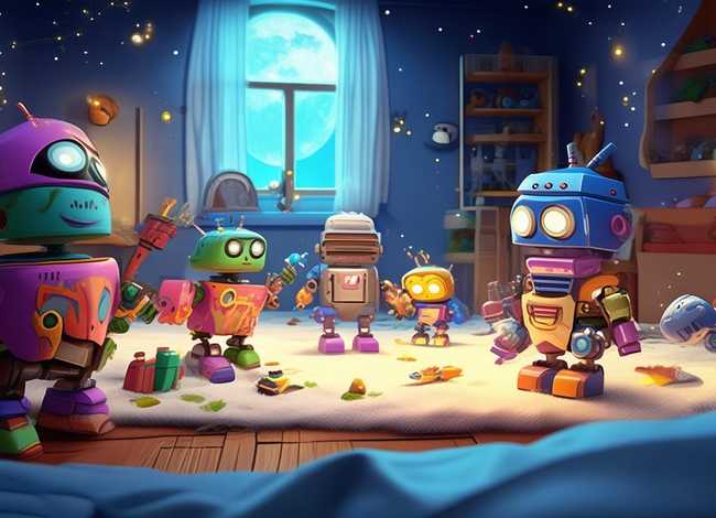 儿童睡前童话故事机器人大战、儿童睡前机器人大战故事