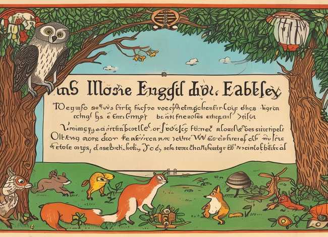 英语寓言故事手抄报，英语寓言故事手抄报横版