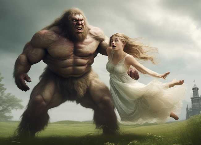 巨人抓走公主的儿童故事 巨人与公主的故事