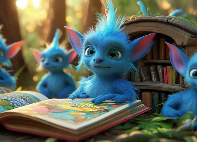 蓝精灵文字故事儿童阅读；蓝精灵的故事文字阅读