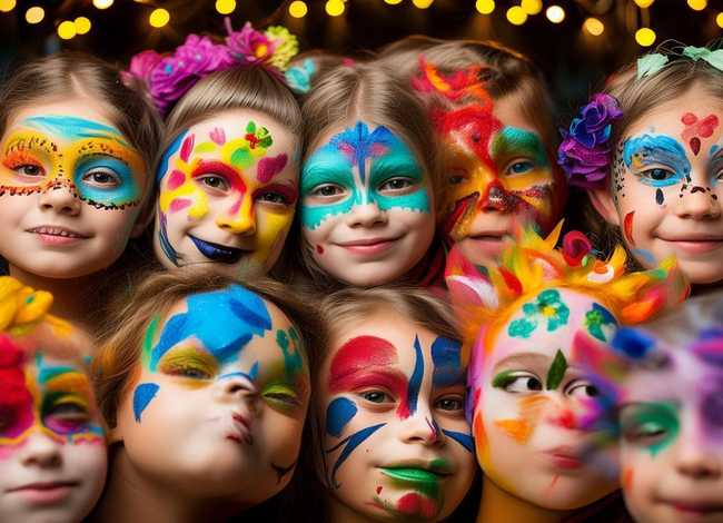 儿童表演节目妆容图片、儿童表演节目妆容图片大全