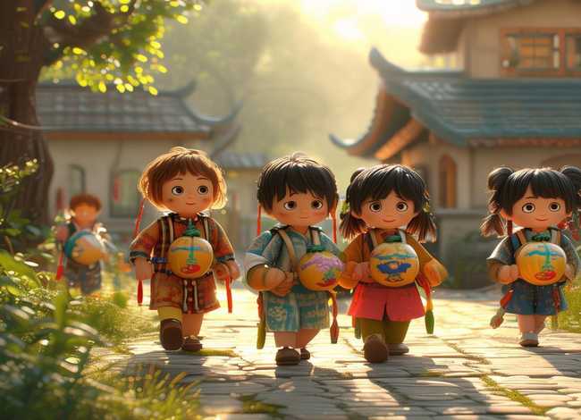 儿童故事葫芦娃，儿童故事葫芦娃上学