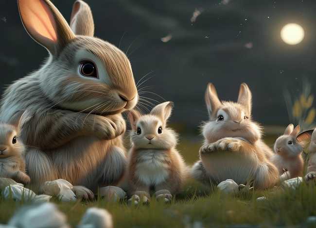睡前故事兔妈妈认孩子、兔妈妈认孩子的故事