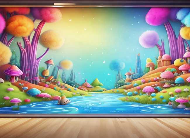 儿童故事比赛背景图、幼儿故事比赛背景墙