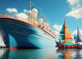 儿童关于大轮船的故事；关于大轮船和小船的故事