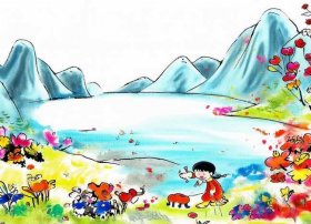水墨画儿童作品、水墨画儿童作品内容