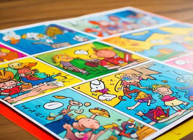 儿童连环画图片4幅简单；儿童连环画图片6张 简单