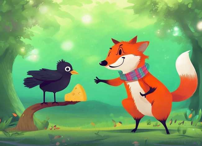 儿童故事狐狸与乌鸦 狐狸与乌鸦幼儿故事