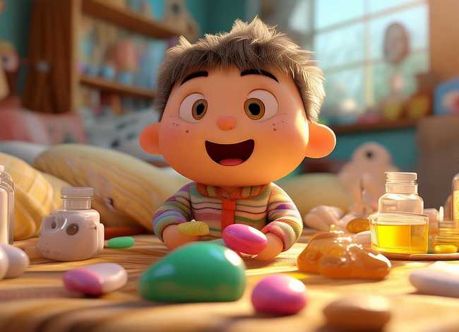 感冒药动画片、感冒吃药动画片