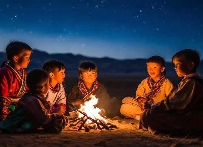 蒙古儿童故事短；蒙古幼儿故事