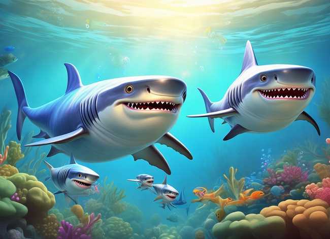 儿童故事鲨鱼一家，鲨鱼一家的故事