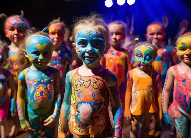 儿童舞台彩绘妆图片，儿童舞台彩绘妆图片大全 图