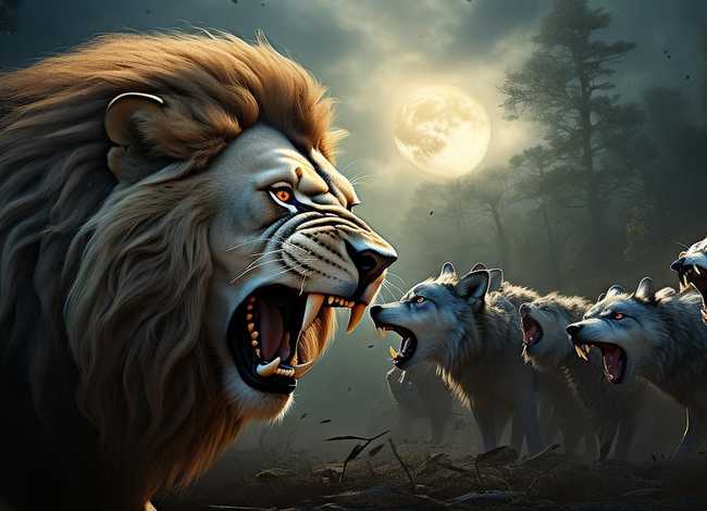 狮吼狼嚎成语、狮吼狼嚎成语怎么说