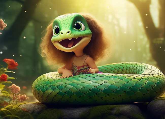 蛇的儿童故事亲亲宝贝网；蛇的幼儿故事