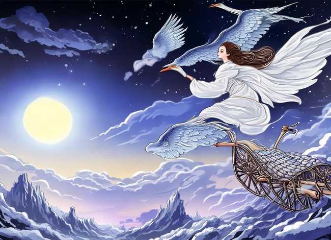 神话故事手抄报嫦娥奔月怎么画、神话故事手抄报嫦娥奔月怎么画的