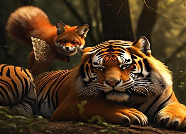 故事 狐假虎威（成语故事狐假虎威）