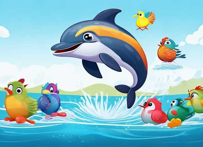 少儿故事3-6岁海豚 - 少儿故事3-6岁海豚和小鸟 少儿故事3-6岁海豚 - 少儿故事3-6岁海豚和小鸟