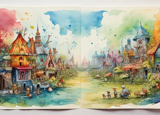 水粉绘本故事 - 水粉绘本故事连环画