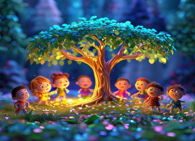 儿童故事背景；幼儿故事背景视频