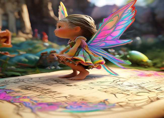 童话故事创意画、童话故事创意画8k纸