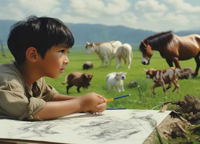 徐悲鸿童年的故事，徐悲鸿小时候的故事