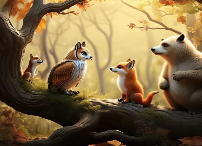 寓言故事创意画、寓言故事创意画图片