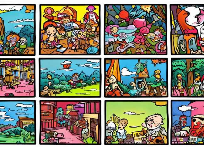 四格小故事图片简笔画（四格小故事图片简笔画彩色）