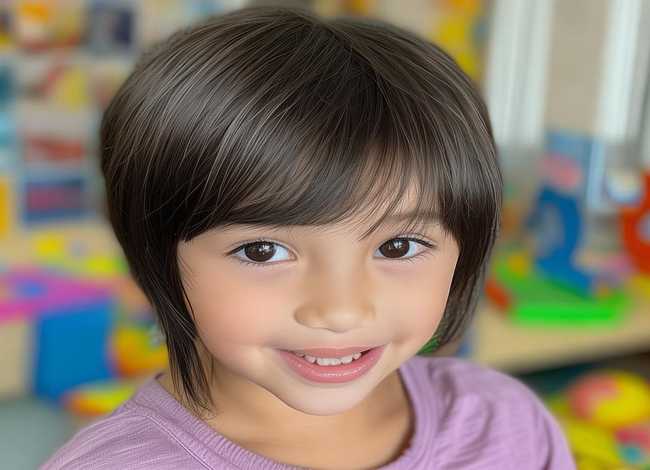 儿童女童发型图片 - 儿童女孩发型图片大全 学生头