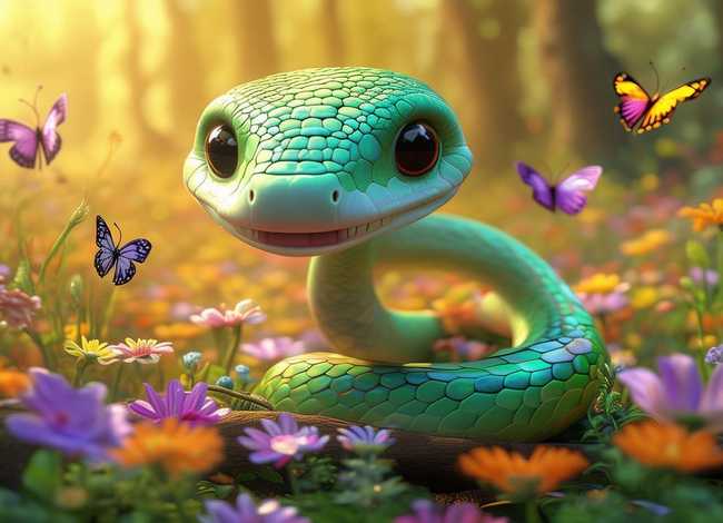 灵蛇的儿童故事大全，小灵蛇的故事