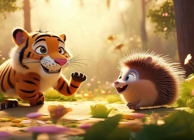 儿童故事老虎和刺猬视频（老虎与刺猬的故事视频）