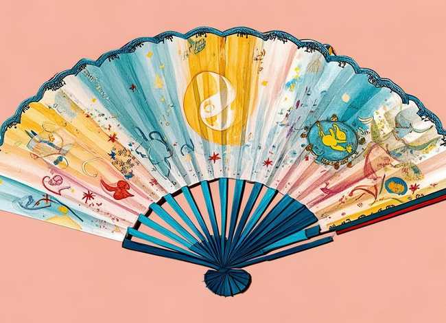 儿童中秋团扇手绘；儿童中秋团扇手绘图片