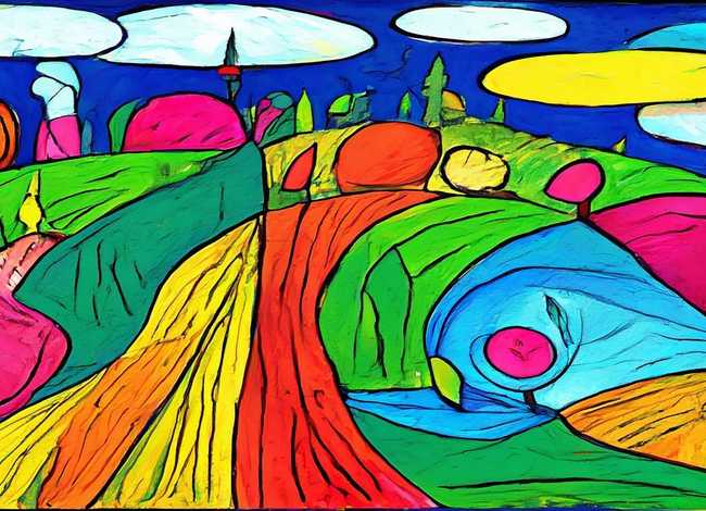 线条的儿童画 线条的儿童画图片