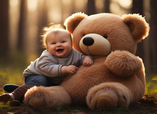 儿童读物人和熊的故事、小熊和人的故事