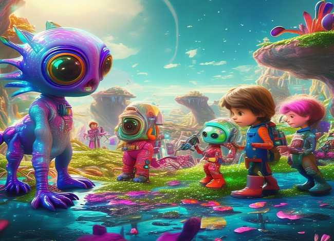 儿童科幻创意画 - 儿童科幻创意画作品