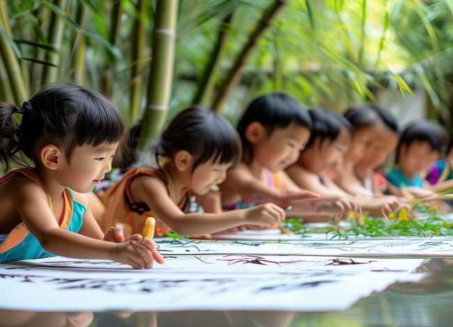 儿童水墨画故事；幼儿园水墨画课程故事