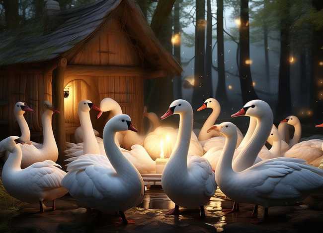 儿童睡前故事野天鹅文字（十二个野天鹅睡前故事）