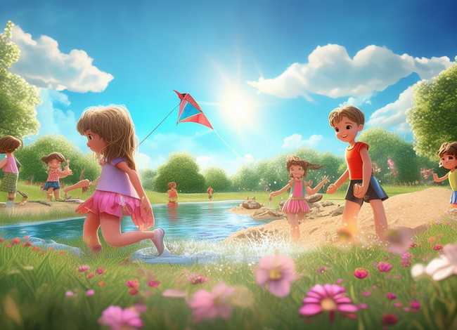 儿童夏天图画 夏天儿童画图片大全简单又好看