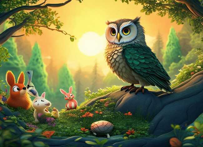 寓言故事的画画（寓言故事的画画的笔记三年级）