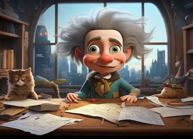 爱因斯坦的小故事；爱因斯坦的小故事英文版