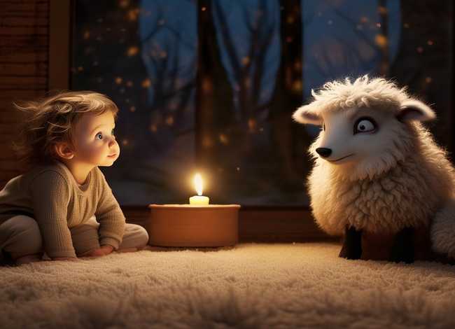 儿童故事狼和小羊图片 睡前故事幼儿故事大全狼和小羊