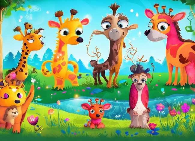 儿童图画故事书动物，故事书动物图画大全