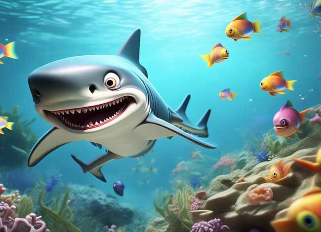 儿童故事鲨鱼吃小鱼；幼儿故事鲨鱼吃小鱼