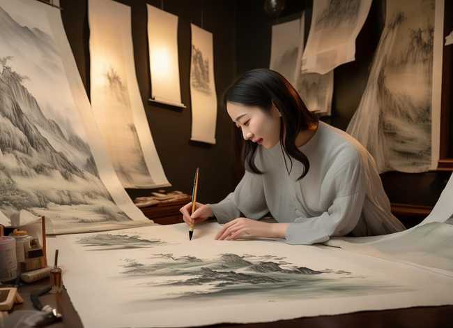 慧慧国画教学视频、王慧国画