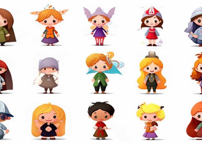 童话故事人物简笔画 童话人物简笔画大全