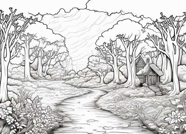 故事涂色线稿、故事涂色线稿怎么画