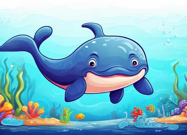 儿童鲸鱼图片（儿童鲸鱼怎么画图片）